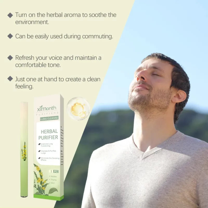 Ximonth Herbal Purifier Herbal Diffuser Pen with Extracts of Mullein