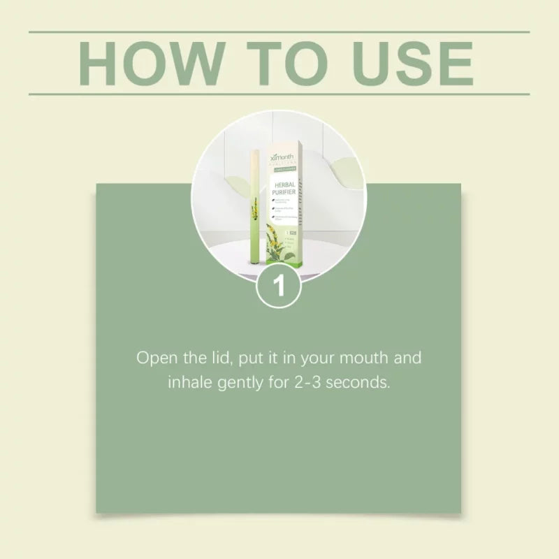 Ximonth Herbal Purifier Herbal Diffuser Pen with Extracts of Mullein
