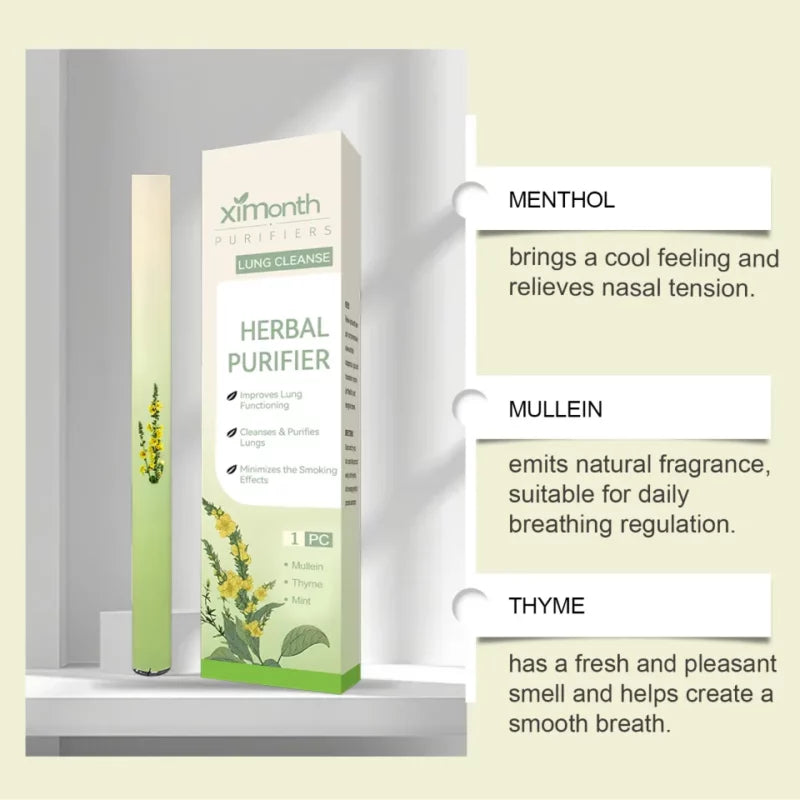 Ximonth Herbal Purifier Herbal Diffuser Pen with Extracts of Mullein