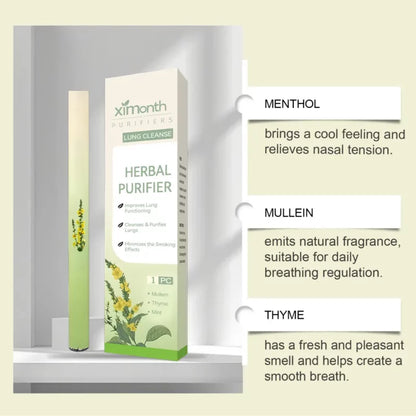 Ximonth Herbal Purifier Herbal Diffuser Pen with Extracts of Mullein